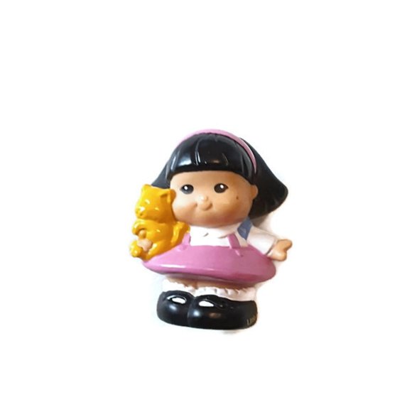 Fisher Price Little People Sonya Lee 3 and Hawaiian Girl 1 Lot of 4 2001-2007 - Picture 2 of 5